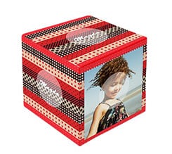 Foto cubo immagini Pois colorati