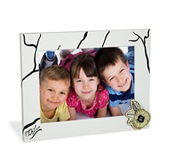 Cornice Foto Bianca con Rami