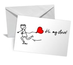 Hi My Love Bigliettino Auguri