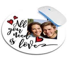 Tappetino mouse tondo Need love