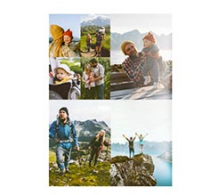 Poster collage  50x70 cm 7 Riquadri