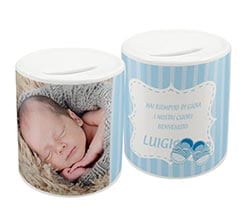 Salvadanaio Scarpette celesti