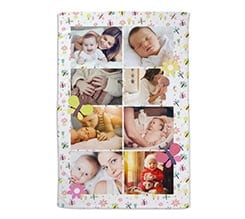 Coperta 100x150 Fiori e farfalle