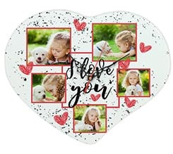 Orologio Cuore Vetro 36x28 I love you