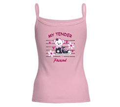 Canotta donna in cotone Orsetto