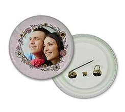 Spilla rotonda Pink wedding