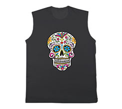 Maglietta smanicata uomo Teschio