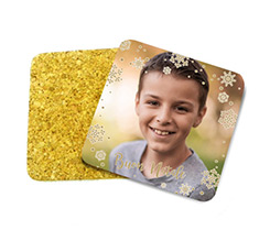 Sottobicchiere in sughero White Christmas