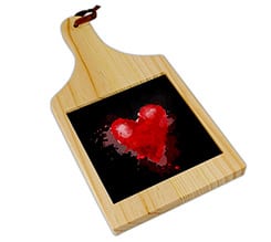Tagliere in legno Black love