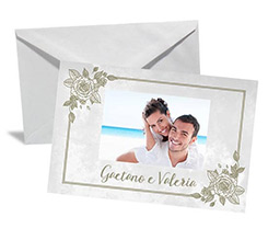 Bigliettino Auguri White wedding