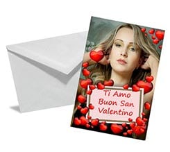 Red Hearts - Bigliettino Auguri