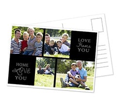 Cartolina Collage noir