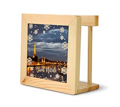 Portatovaglioli in legno White Christmas