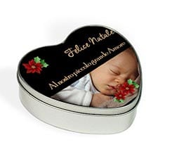 Scatola di Latta Cuore Black Christmas