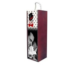 Cassetta in legno per vino Miglior papà