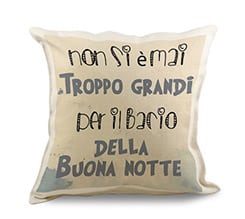 Cuscino in Juta Bacio della buonanotte