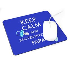Tappetino mouse rettangolare Keep calm dad