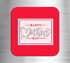 Calamita quadrata in masonite Mother's day