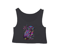 Crop Top Colorful owl