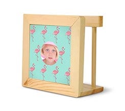 Portatovaglioli in legno Fenicotteri rosa