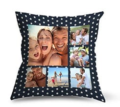 Cuscino in Tessuto Scamosciato Stars