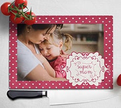 Tagliere in vetro Super mom