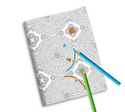 Quaderno con Copertina da Colorare Cerchi