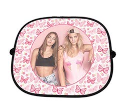 Parasole auto Farfalle rosa