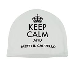 Cappello in pile corto Keep calm