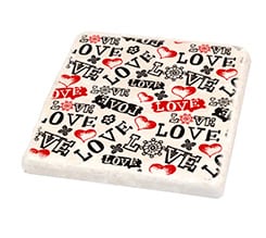 Mattonella vintage Love in caos