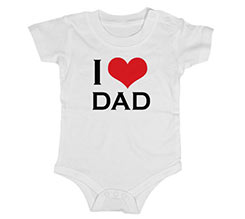 Body neonato cotone I love dad