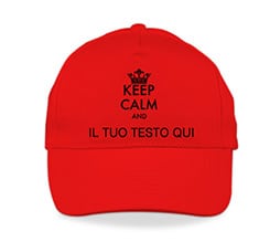 Cappello Colorato con Visiera Keep calm