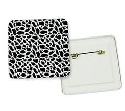 Spilla quadrata Maculato nero