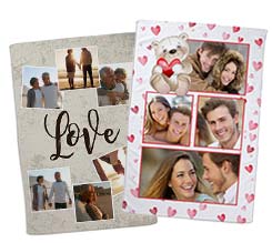 Coperta con foto 150x100 singolo strato