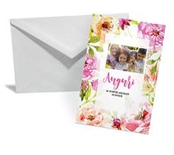 Bigliettino Auguri Colorful