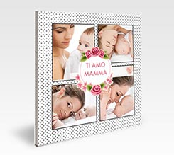 Pannello kapafix Collage Pois neri