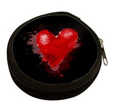 Portamonete rotondo Black love