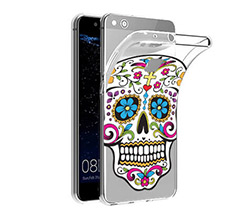 Cover trasparente Huawei P9 Lite Teschio