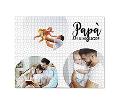 Puzzle Medio 51x41 “miglior papà” personalizzabile