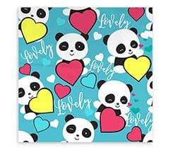 Federa Cuscino Lovely panda