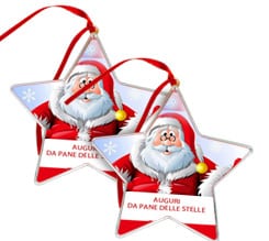 Set da 6 Addobbi di Natale Stella