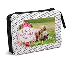 Astuccio scuola Cornice di rose