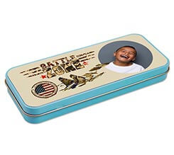 Portapenne in metallo Battle zone