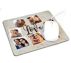 Tappetino mouse rettangolare Crazy collage