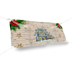 Stampa striscione 150x60 Fantasia natalizia