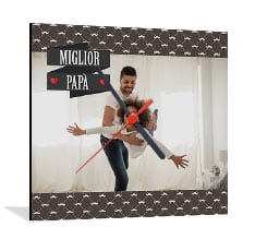 Orologio Quadrato in Legno Miglior papà