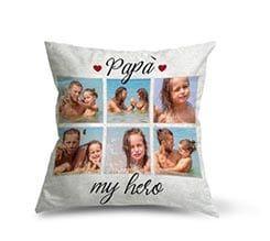 Cuscino in Tessuto Scamosciato Dad hero