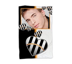 Coperta 150x100 Bianco Nero