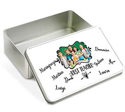 Scatola di latta rettangolare Teacher