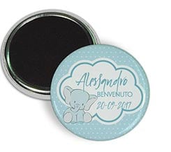 Magnete da frigo Elefantino celeste